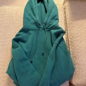 Aritzia Green Boyfriend Fit Hoodie
